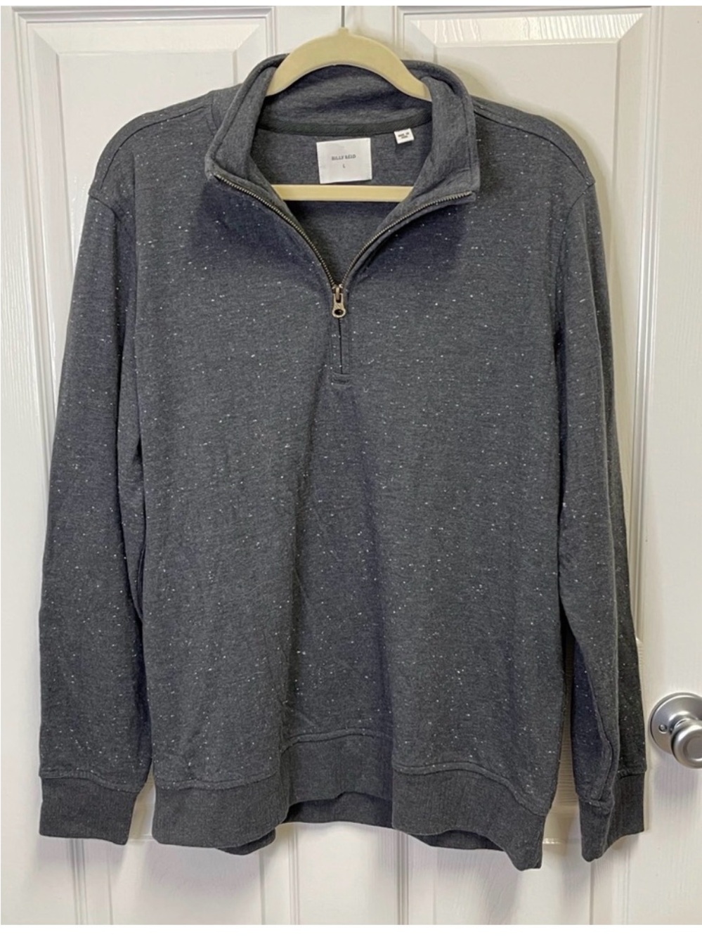 Billy Reid Men’s Quarter Zip Pullover Sweater. 
Sz Large